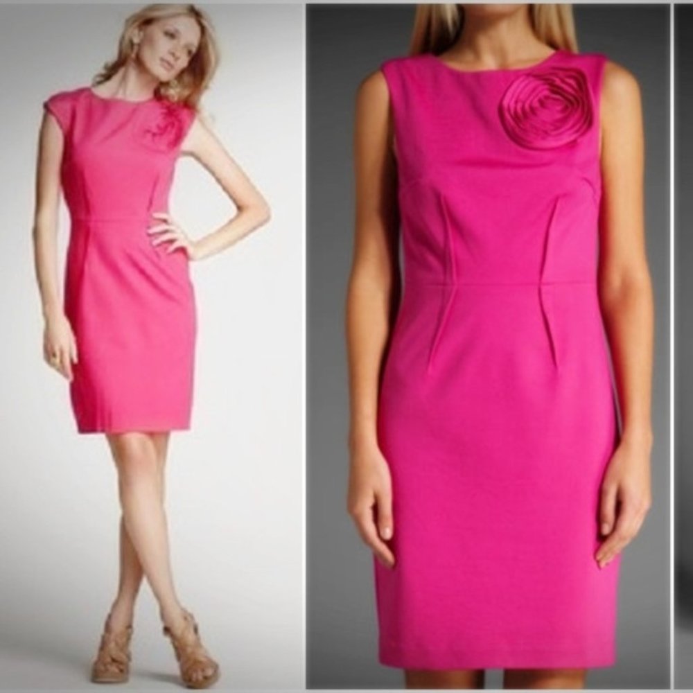 Trina Turk Rosette Mid-Length Dress